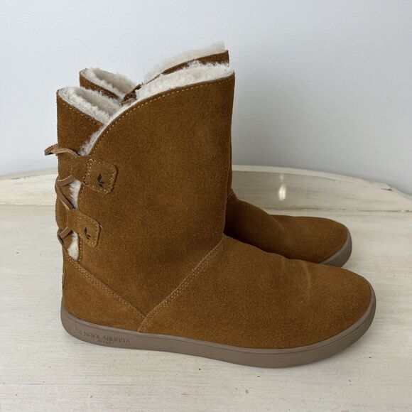 Koolaburra by UGG Shazi Short Tie Womens Size 7 Brown Classic Boots 1019361 Warm - Picture 3 of 12